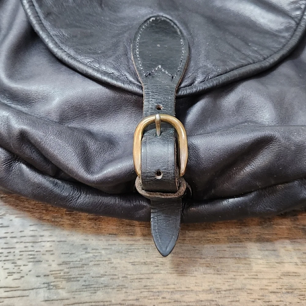 VINTAGE RARE SWAGS MADE IN AUSTRALIA LEATHER SIDECAR CROSSBODY BRASS HARDWARE